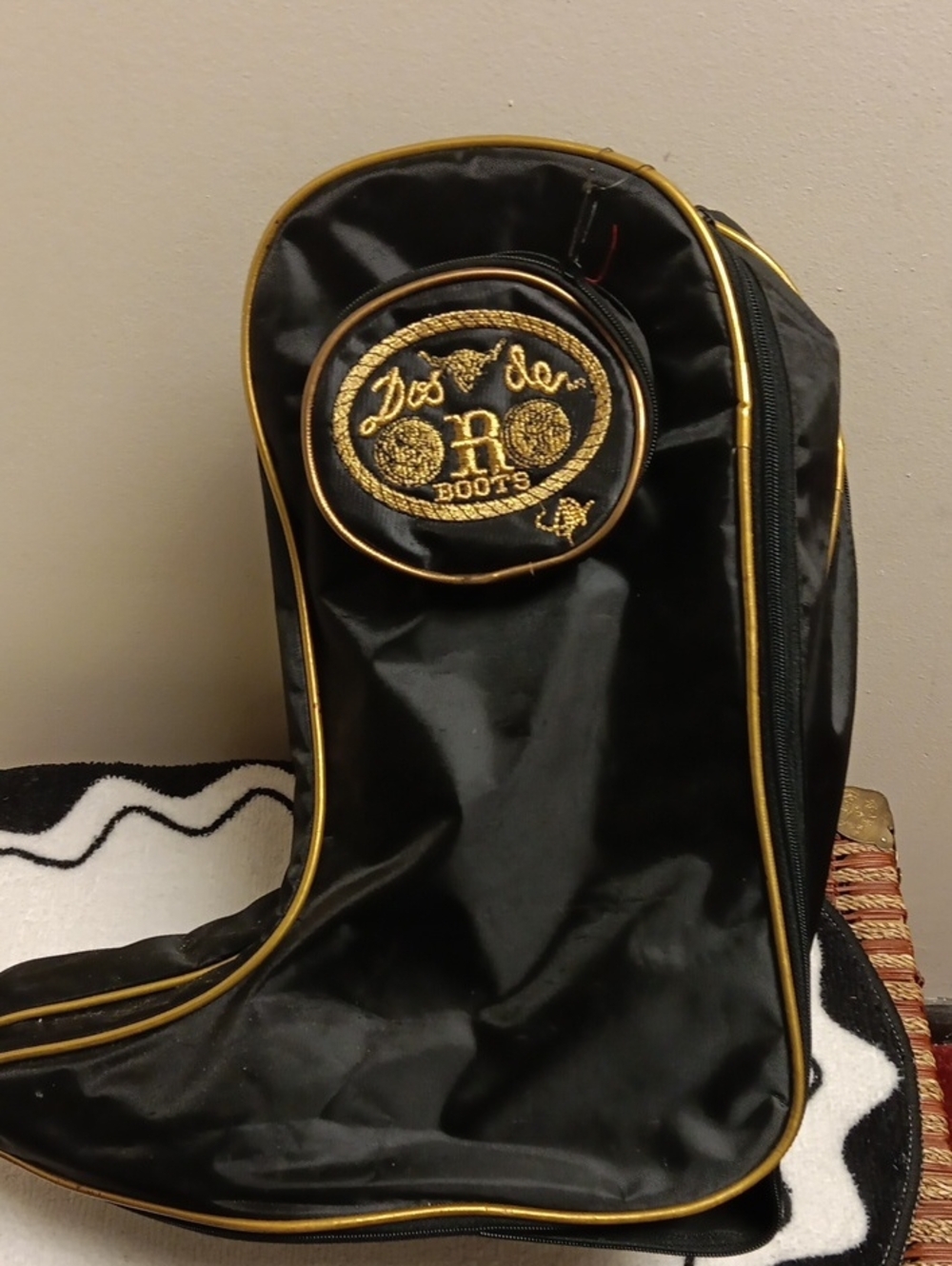 Desert Boots Black and Gold Boot Carry Case by Boots